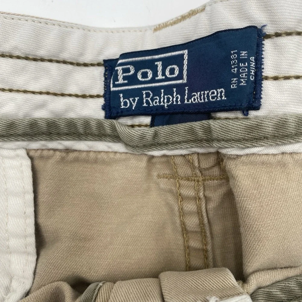 Vintage Ralph Lauren Polo Y2K Cargo Baggy Khaki Mens Size 40 VGC‎